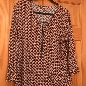 Roz & Ali zip front top